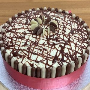 Triple chocolate cake £3.30 per slice